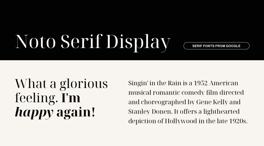 Noto Serif Display from Google Fonts