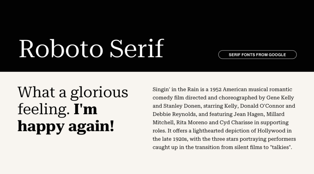 Roboto Serif from Google Fonts