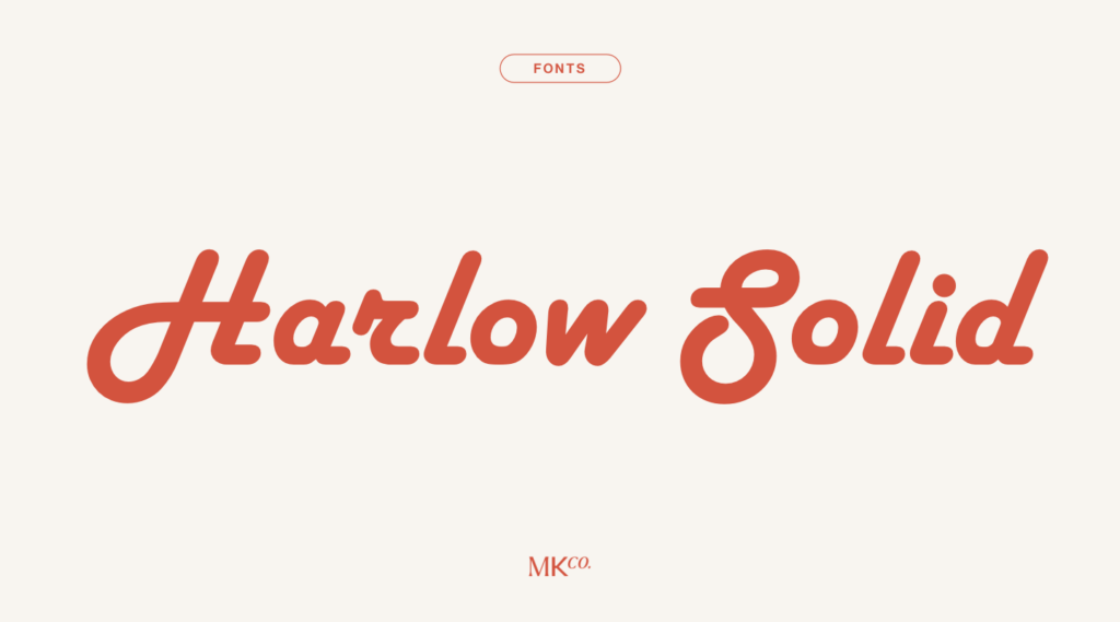 Harlow Solid Font