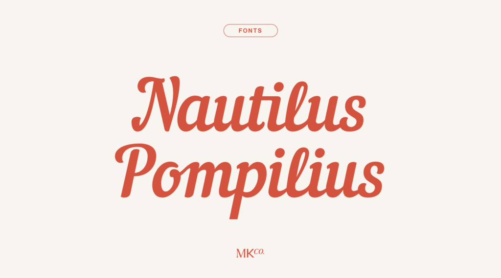 Nautilus Pompilius Font