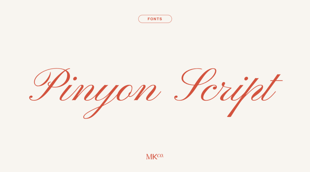 Pinyon Script Font