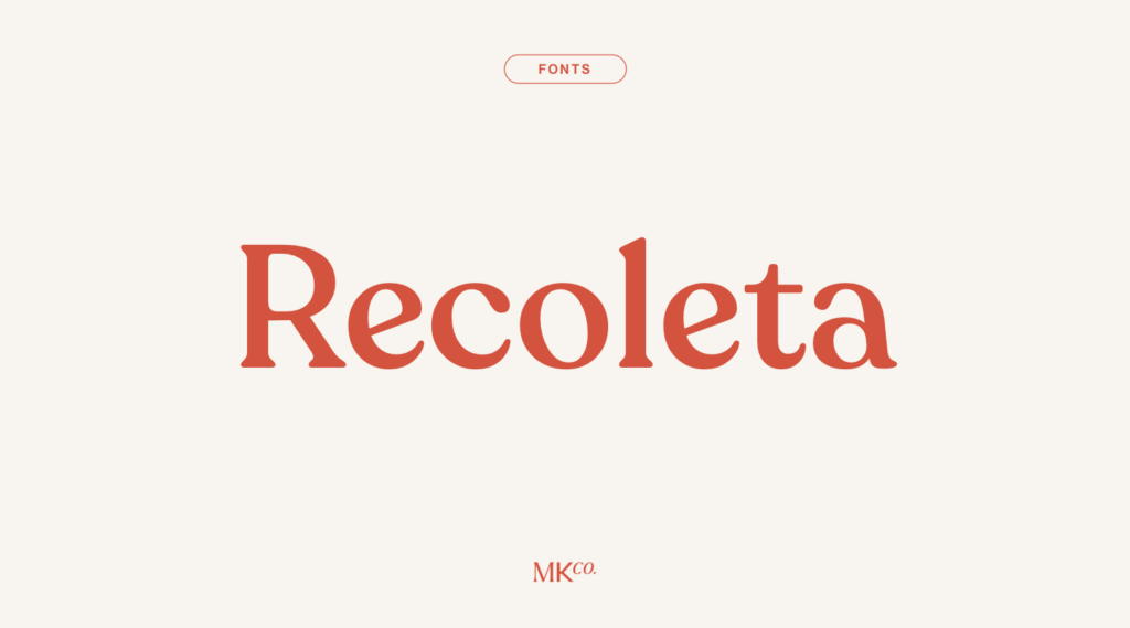 Recoleta Font