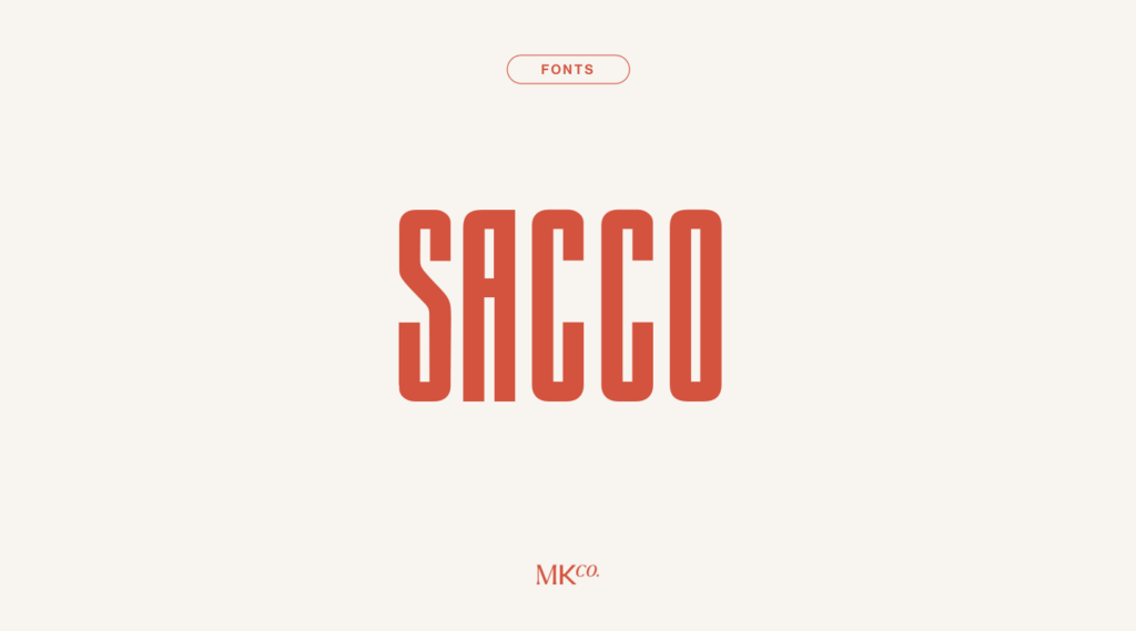 Sacco Font