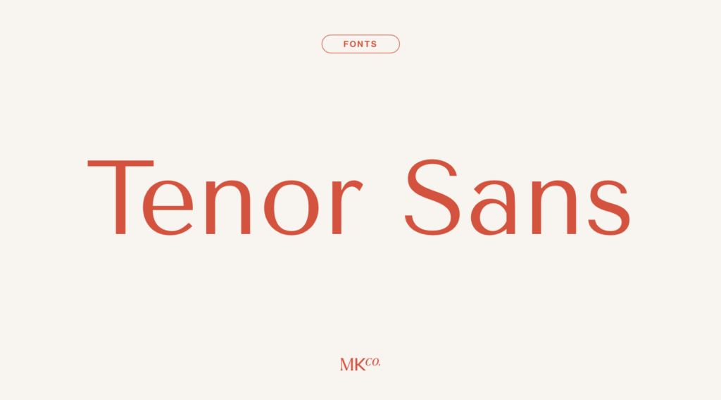 Tenor Sans Font