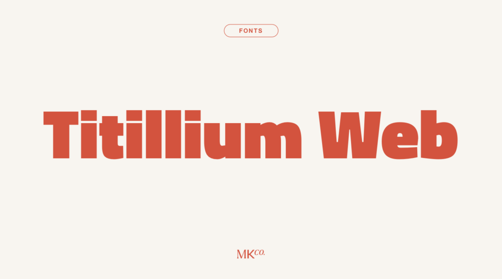 Titillium Web Font