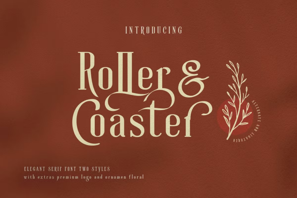 Roller Coaster Serif Font