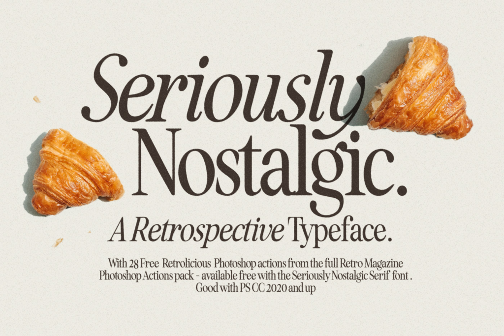 Seriously Nostalgic Font