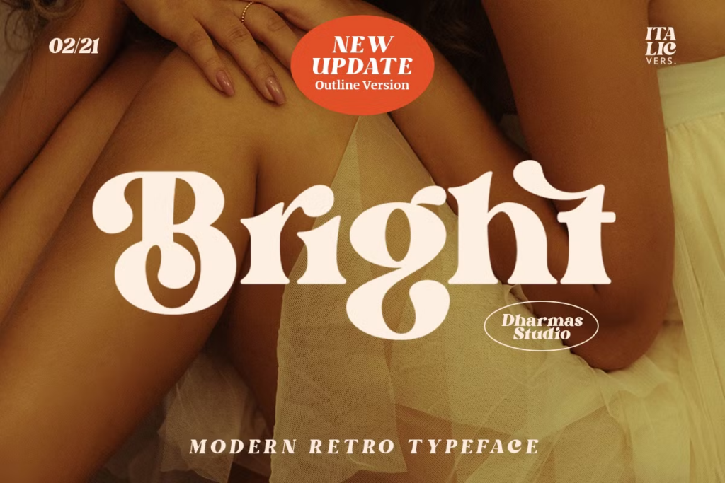 Bright Modern Retro Font